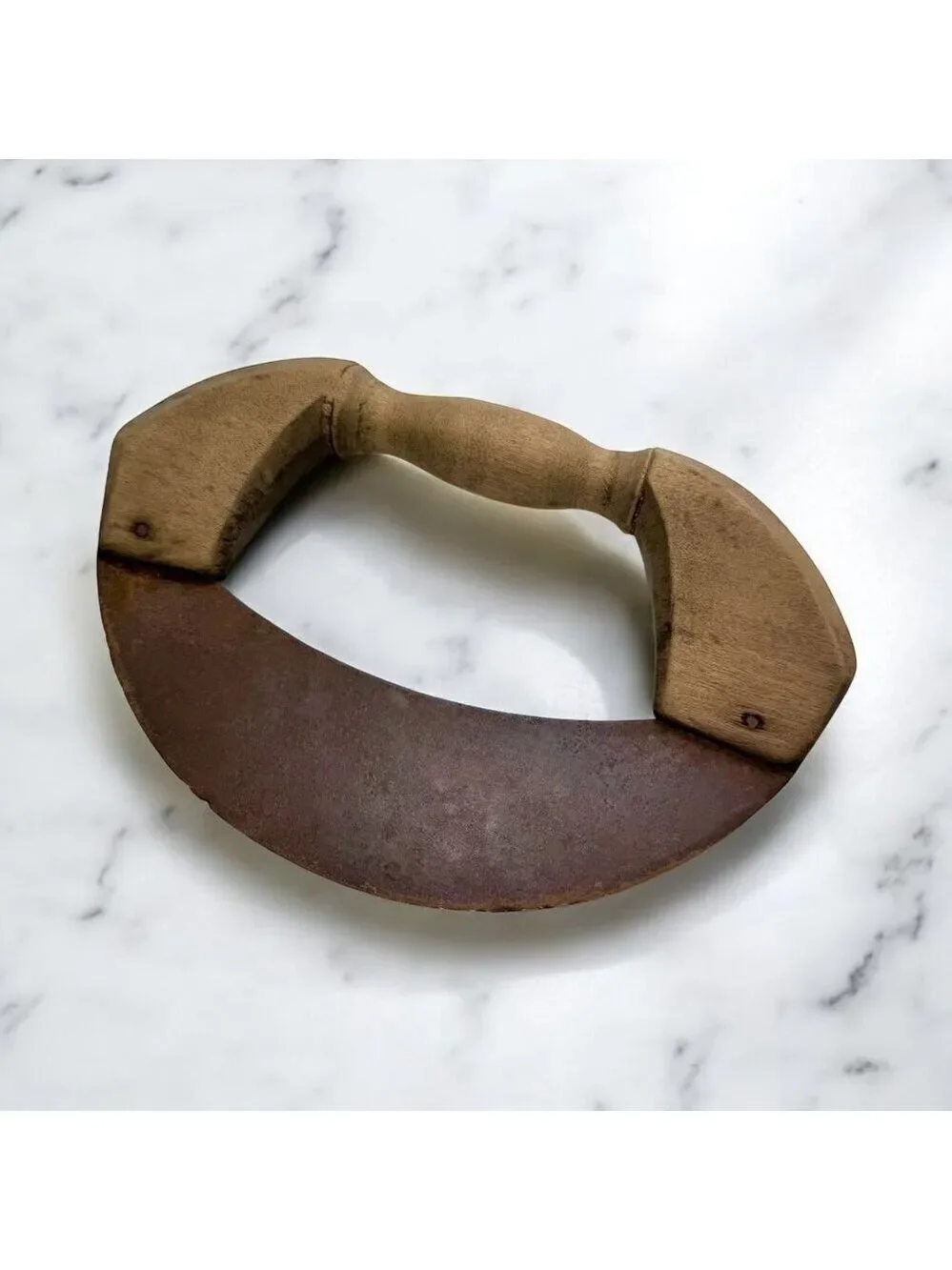 Antique Ulu Kitchen Chopping Knife Hand Forged